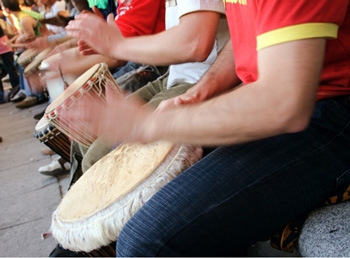 Tribal drummers