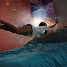 Person flying within a dream